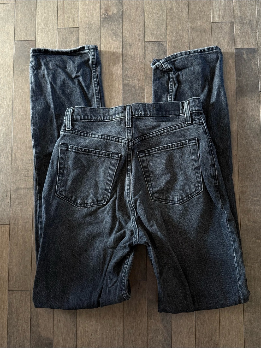 Abercrombie & Fitch 90's Straight Ultra High Rise Curve Love Extra Long - Picture 3 of 5